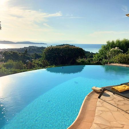 4-Star Private Villa With Heated Pool And Panoramic Sea View At Gulf De Saint Tropez Cavalaire-sur-Mer Exteriér fotografie