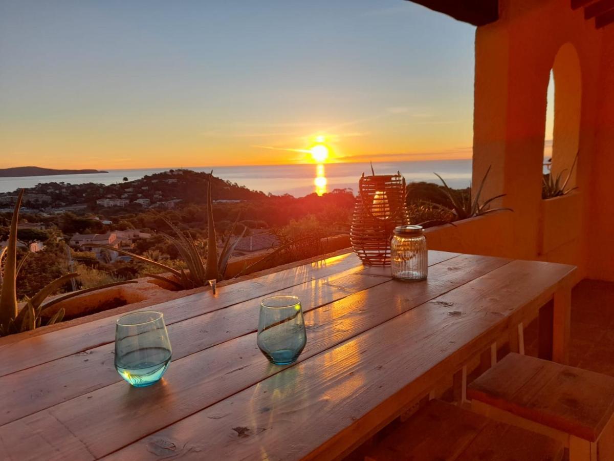 4-Star Private Villa With Heated Pool And Panoramic Sea View At Gulf De Saint Tropez Cavalaire-sur-Mer Exteriér fotografie