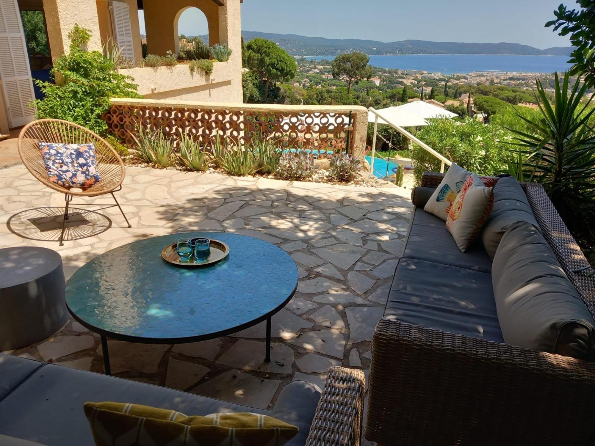 4-Star Private Villa With Heated Pool And Panoramic Sea View At Gulf De Saint Tropez Cavalaire-sur-Mer Exteriér fotografie
