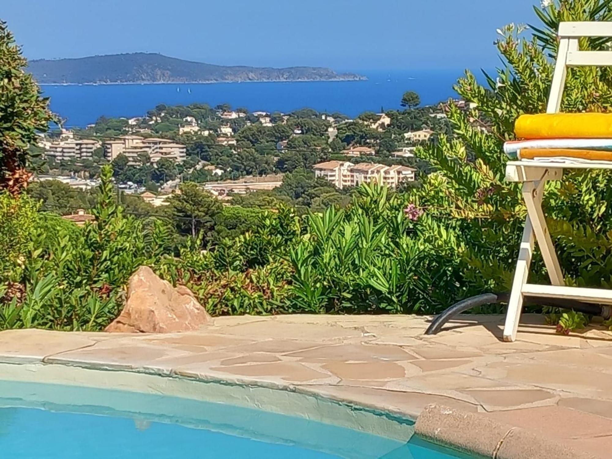 4-Star Private Villa With Heated Pool And Panoramic Sea View At Gulf De Saint Tropez Cavalaire-sur-Mer Exteriér fotografie