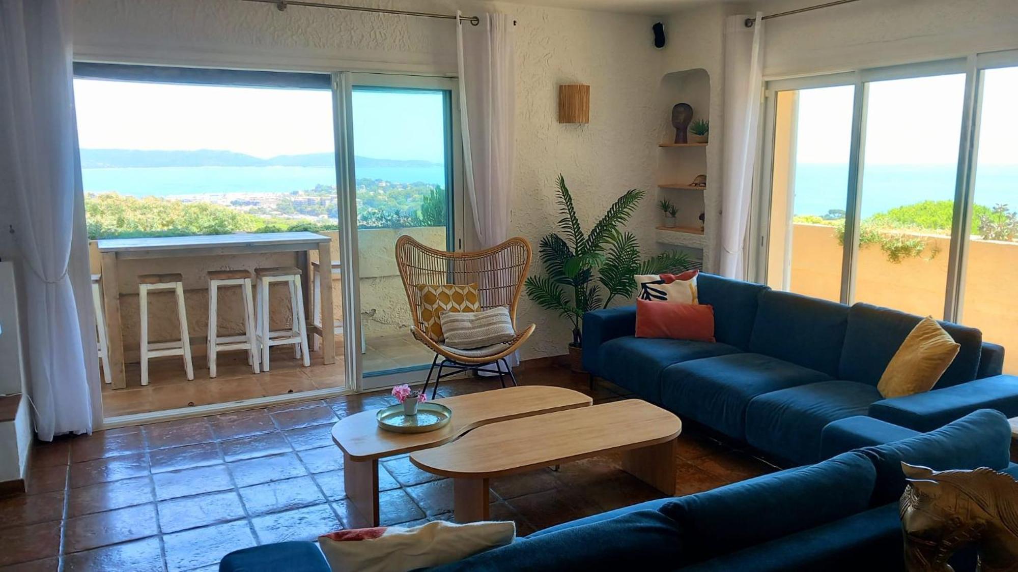 4-Star Private Villa With Heated Pool And Panoramic Sea View At Gulf De Saint Tropez Cavalaire-sur-Mer Exteriér fotografie